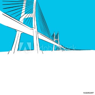 Picture of Oresundsbron bridge Blaue Serie